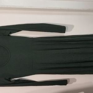 Long sleeved jersey dress